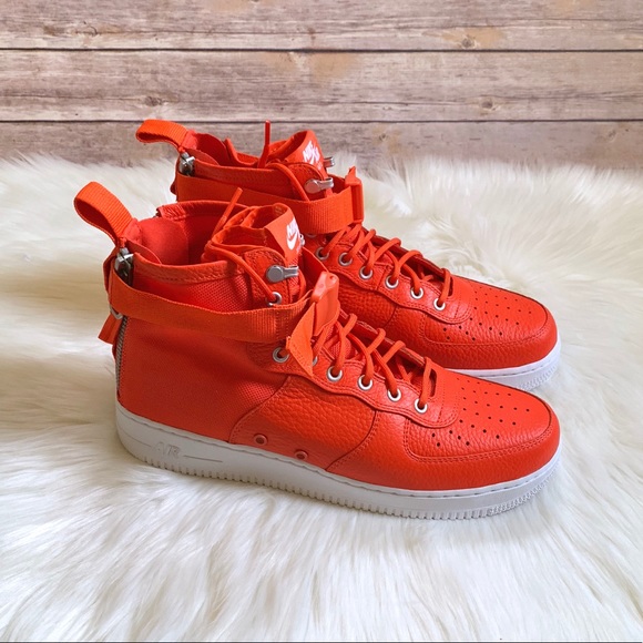 Nike Other - Nike SF Air Force 1 Mid In Team Orange